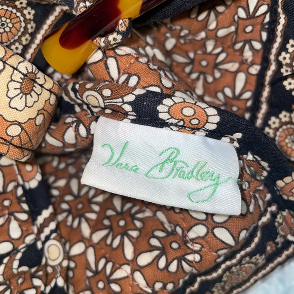 Retired Vera Bradley Caffe Latte Tote - Picture 7 of 8